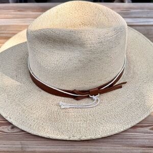 Brixton Natural Straw Hat with Tan Band